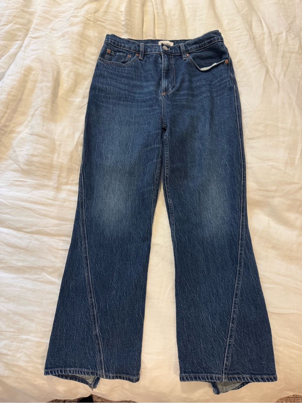pistola Dark Blue High-Rise Wide Leg Jeans
